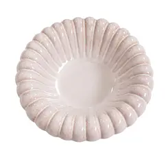 Castiçal Médio de Cerâmica Solis Decorativo