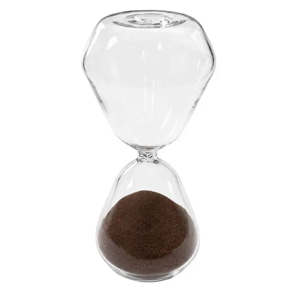 Ampulheta Pequena de Vidro Kairos Marrom