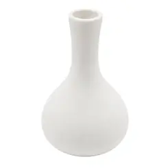 Vaso de Cerâmica Branco Liebe