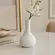 Vaso de Cerâmica Branco Liebe