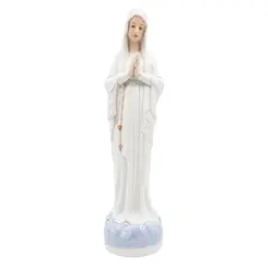 Escultura Religiosa Decorativa Nossa Senhora de Fátima de Porcelana
