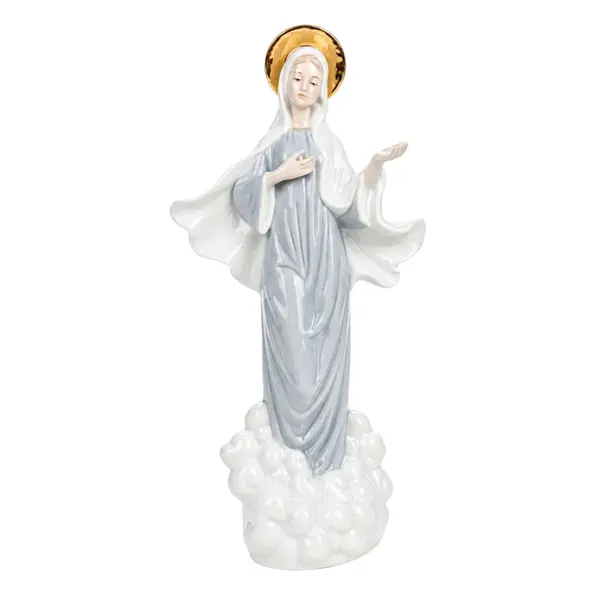 Escultura Decorativa Rainha da Paz de Porcelana