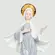 Escultura Decorativa Rainha da Paz de Porcelana