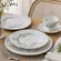 Aparelho Jantar e Chá 30 Peças Porcelana Schmidt - Dec. E651