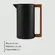 29446GARRAFA TERMICA INOX 1L BRUSQUE PRETA - TUUT