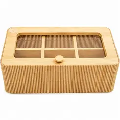 15634BM26014  ORGANIZE LINE COM TAMPA E DIVISORIAS 8X23X13CM - MIMO STYLE