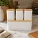 9534BH23353 CONJUNTO PORTA PAO BAMBU C/ 3 POTES WHITE - MIMO STYLE