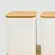 9534BH23353 CONJUNTO PORTA PAO BAMBU C/ 3 POTES WHITE - MIMO STYLE