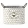 33729 CACHEPOT METAL BEE HAPPY 12X20X10CM - TUUT