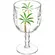 Taça para Água de Cristal Ecológico Palm Hand Painting