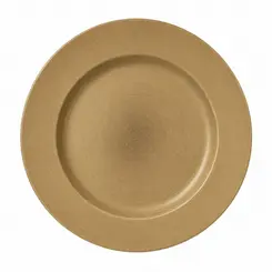 Sousplat Basic Taupe Gold Matte