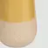 Vaso Decorativo de Cerâmica Amarelo e Bege