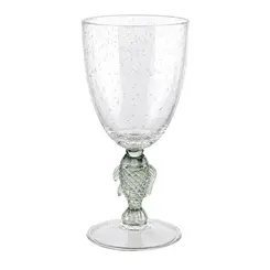 Taça de Acrílico Peixe Verde com Bolhas