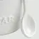 Açucareiro de Cerâmica com Colher Branco
