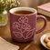 Caneca de Cerâmica Chocolate Flowers