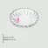 Prato de Cristal Decorativo Fairy Butterfly Rosa