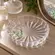 Prato de Cristal Decorativo Fairy Butterfly Verde