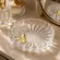 Prato de Cristal Decorativo Fairy Butterfly Amarelo