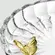 Prato de Cristal Decorativo Fairy Butterfly Amarelo