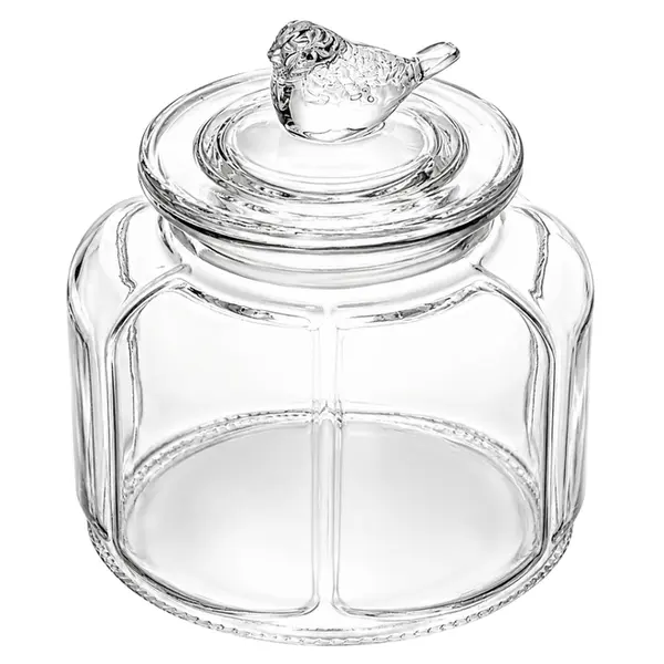 Pote de Vidro Pequeno Bird