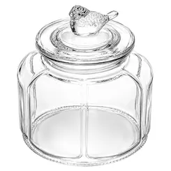 Pote de Vidro Pequeno Bird