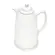 Garrafa Térmica de Porcelana Branca e Prata