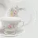 Aparelho Jantar e Chá 30 Peças Porcelana Schmidt - Dec. E005 Romântica Pomerode 2ª Linha