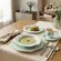 Aparelho Jantar e Chá 30 Peças Porcelana Schmidt - Dec. E650 Margarida 2ª Linha