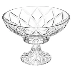 Centro de Mesa com Pé de Cristal de Chumbo Deli Diamond