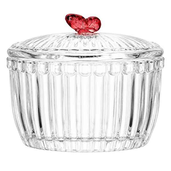 Porta Joias de Cristal Fairy Butterfly Vermelho