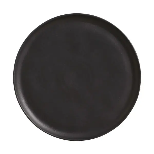 Prato Raso de Cerâmica Bio Preto Matte