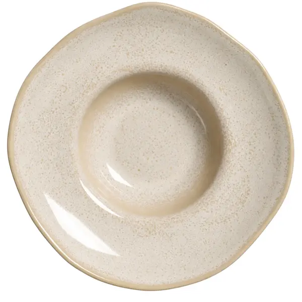 Prato Risoto de Cerâmica Orgânico Latte