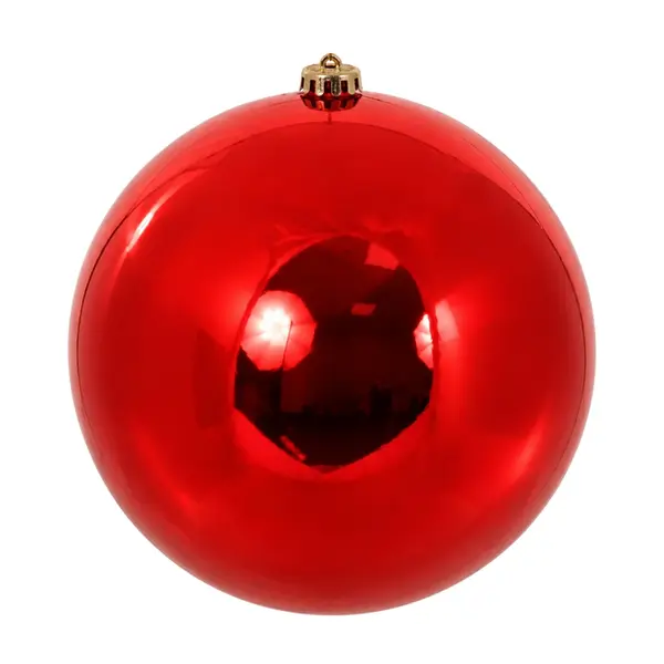 Bola de Natal Vermelha Brilhosa