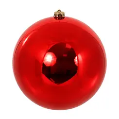 Bola de Natal Vermelha Brilhosa