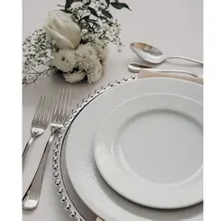 Prato Sobremesa Porcelana Schmidt - Dec. Noiva 2248