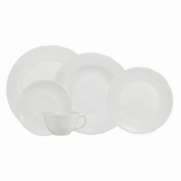 Aparelho Jantar e Chá 30 Peças Porcelana Schmidt - Mod. Izabel 003