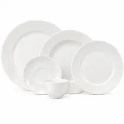 Aparelho Jantar e Chá 30 Peças Porcelana Schmidt - Mod. Izabel 003