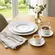 Aparelho Jantar Chá e Café 42 Peças Porcelana Schmidt - Mod. Izabel 003