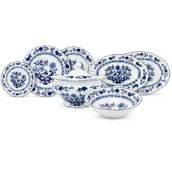 Aparelho de Jantar 41 Peças Porcelana Schmidt - Dec. Cebolinha 2617