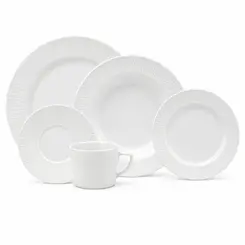 Aparelho Jantar e Chá 30 Peças Porcelana Schmidt - Mod. Aspen 241