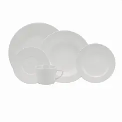 Aparelho Jantar e Chá 30 Peças Porcelana Schmidt - Mod. Aspen 241