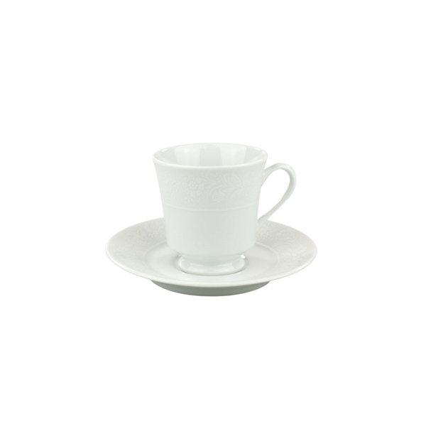 Aparelho de Chá e Café Porcelana Schmidt 53 peças - Dec. Noiva 2248 -  SCHMIDT