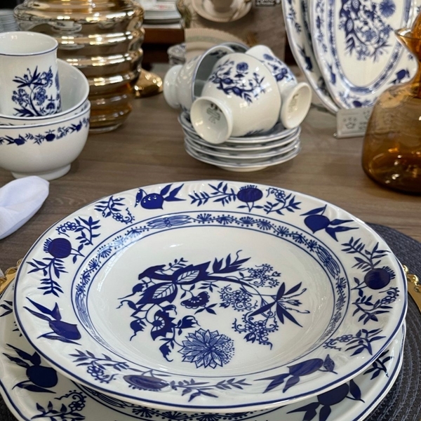 Aparelho de Jantar Porcelana Schmidt 41 Peças - Dec. Cebolinha