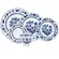 Aparelho Jantar e Chá 30 Peças Porcelana Schmidt - Dec. Cebolinha 2617