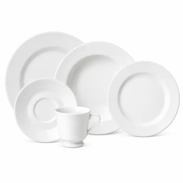 Aparelho Jantar e Chá 30 Peças Porcelana Schmidt - Mod. Itamaraty 292