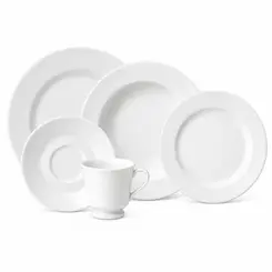 Aparelho Jantar e Chá 30 Peças Porcelana Schmidt - Mod. Itamaraty 292