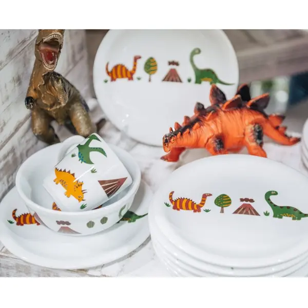 Caneca Porcelana Schmidt - Dec. Dinossauros Infantil