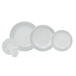 Aparelho Jantar e Chá 30 Peças Porcelana Schmidt - Dec. Arabesco 2363
