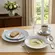 Aparelho Jantar e Chá 30 Peças Porcelana Schmidt - Dec. Arabesco 2363