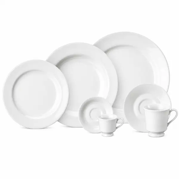 Aparelho Jantar Chá e Café 42 Peças Porcelana Schmidt - Mod. Itamaraty 292